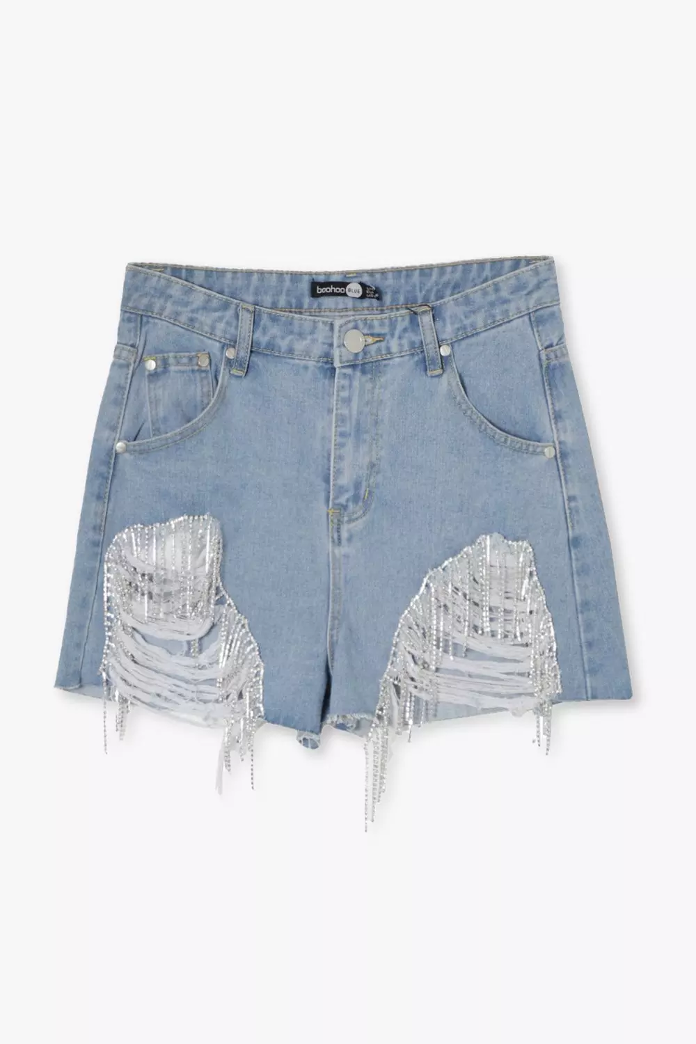 Tassel denim shorts shop